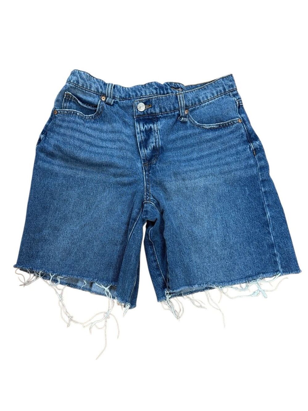 Rewash Medium about Cut Off Crossover Waist Denim Shorts size 27